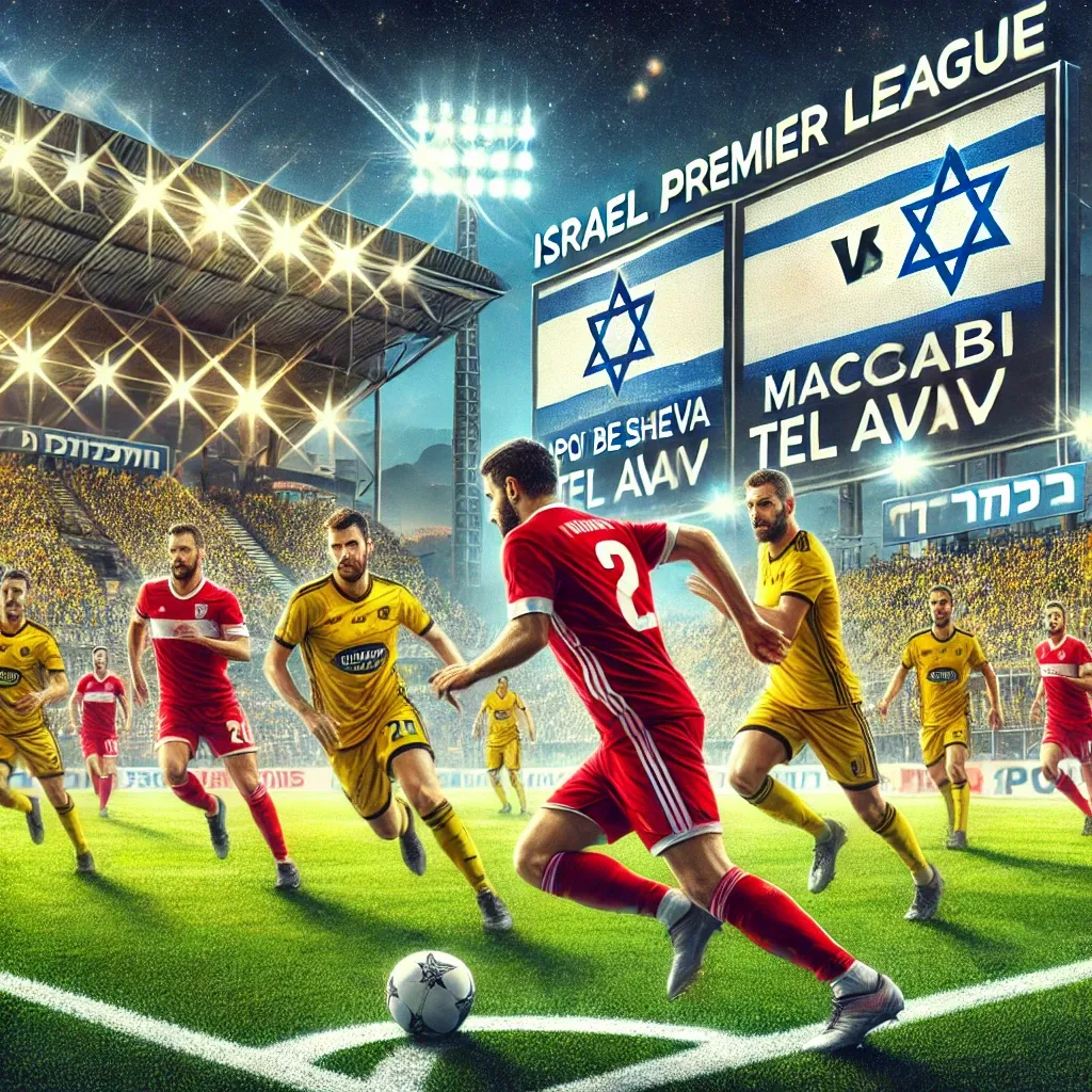 Illustration of an Israeli Premier League match between Hapoel Be