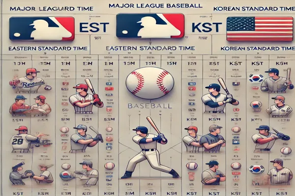 MLB 경기 일정 | 메이저리그 경기 시간표 및 한국 시간 변환